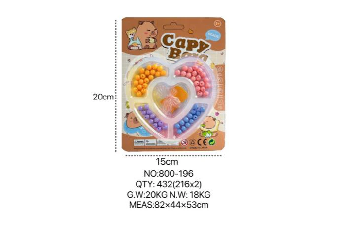 Capybara DIY Bead Heart