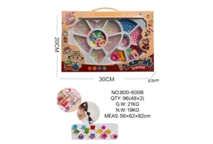 DIY pretend play girl toy beaded pull cloth heart