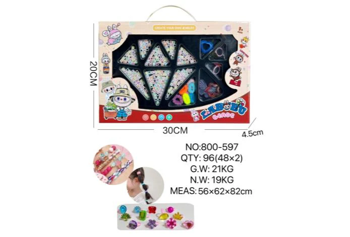 DIY Playing House Girl Toys Beaded Cartoon Capybara Cat