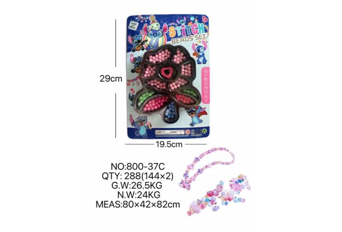 DIY playhouse girl toy bead Stitch flower