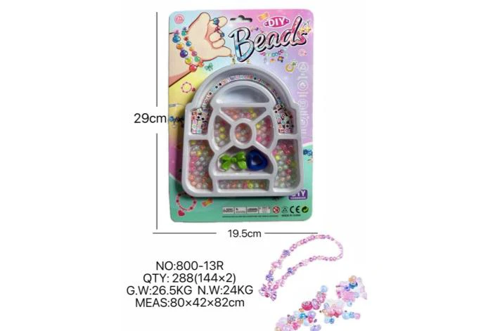 DIY play house girl toy beaded cartoon small handbag