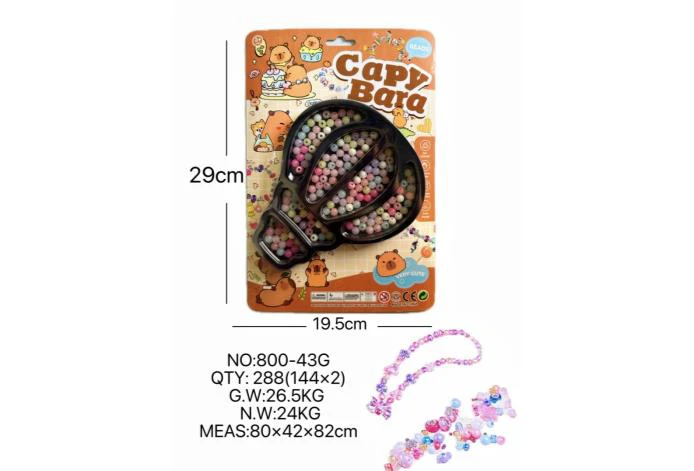 DIY pretend play girl toy beaded capybara balloon