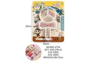 DIY Playing House Girl Toys Beaded Cartoon Capybara Butterfly