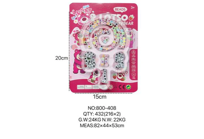 DIY Beaded Strawberry Bear