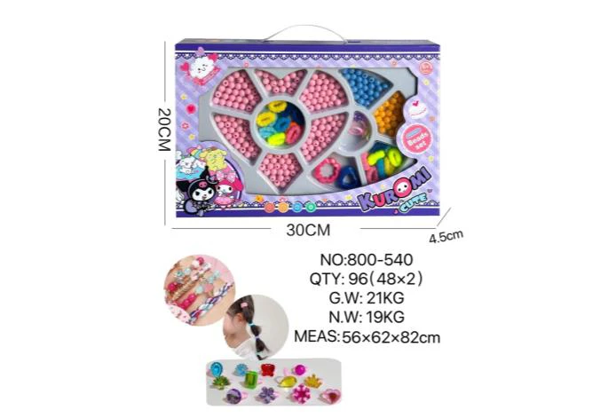 DIY Playing House Girl Toys Beaded Cartoon Hand Heart