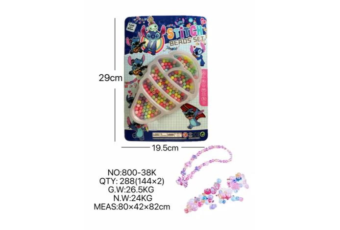 DIY playhouse girl toy bead Stitch big ice cream