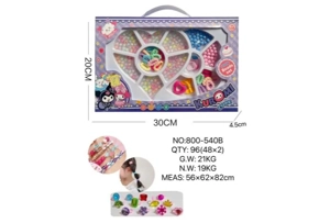 DIY pretend play girl toy beaded Kuromi heart