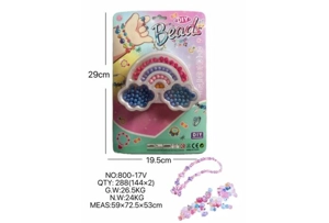 DIY pretend play girl toy beaded cartoon hand cloud