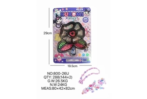 DIY playhouse girl toy beaded Kuromi flower