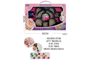 DIY Playing House Girl Toys Beaded Cartoon Hand Cat