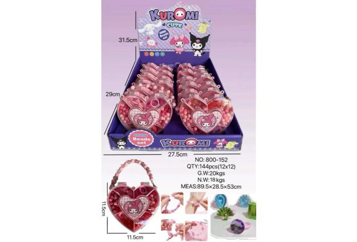 Kuromi DIY Bead Heart (12PCS price per piece)