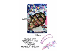 DIY playhouse girl toy bead Stitch big ice cream