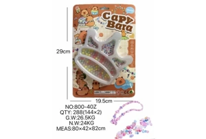 DIY pretend play girl toys beaded capybara crown