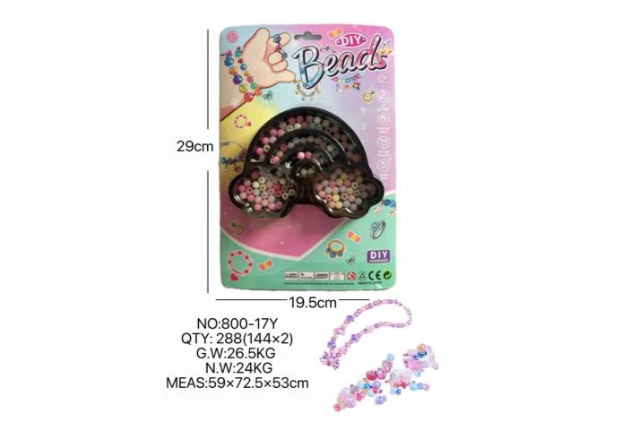 DIY pretend play girl toy beaded cartoon hand cloud