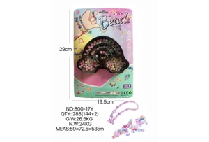 DIY pretend play girl toy beaded cartoon hand cloud