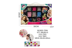 DIY playhouse girl toy beads little girl plaid