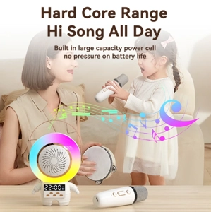 Bluetooth Microphone Wireless Microphone (Dual Mic)