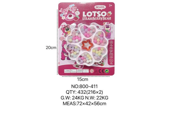 DIY Beaded Strawberry Bear