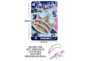 DIY pretend play girl toy bead Stitch crown