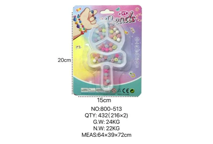 DIY Pretend Play Girl Toys Beaded Cartoon Hand