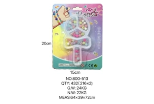 DIY Pretend Play Girl Toys Beaded Cartoon Hand