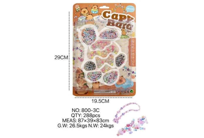 DIY pretend play girl toy beads Capybara