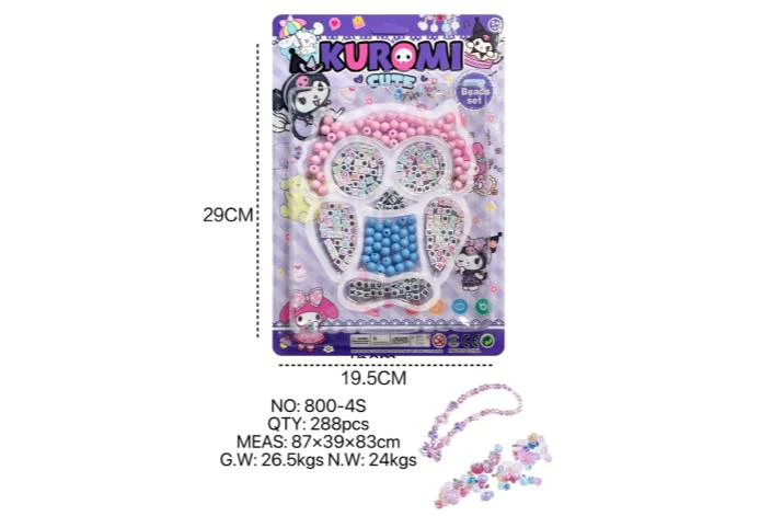 DIY pretend play girl toy bead Kuromi