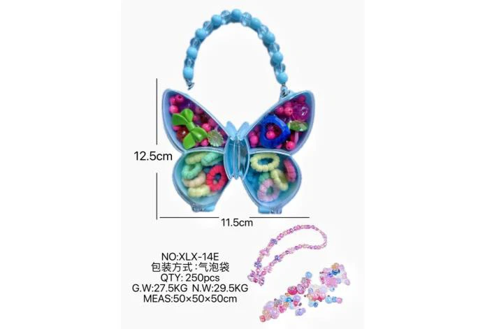 DIY play house girl toy beads butterfly