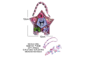 DIY play house girl toy beaded kulomi pentagram