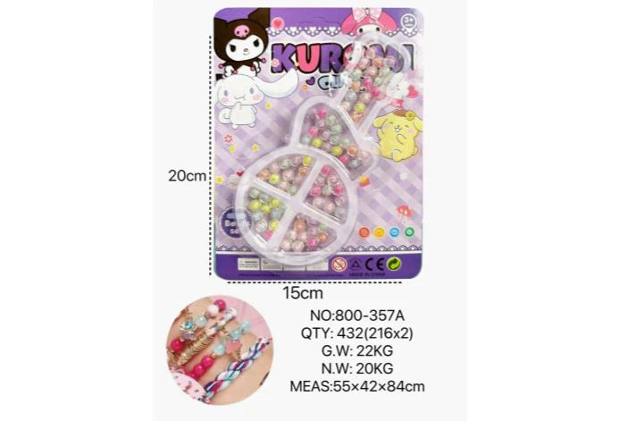 DIY Playing House Girl Toys Beaded Cartoon Hand Butterfly