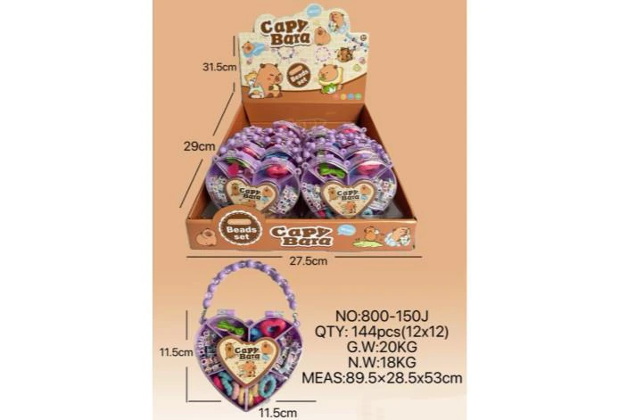 DIY Playhouse Girl Toy Beads Capybara Heart (12PCS Price Per Piece)