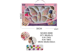 DIY Playing House Girl Toys Beaded Cartoon Hand Butterfly