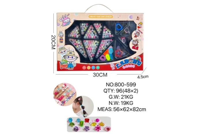 DIY Playing House Girl Toys Beaded Cartoon Capybara Square