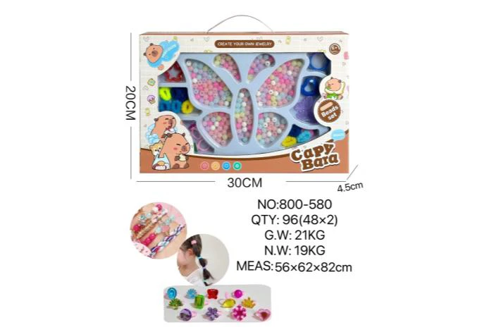 DIY Playing House Girl Toys Beaded Cartoon Hand Butterfly