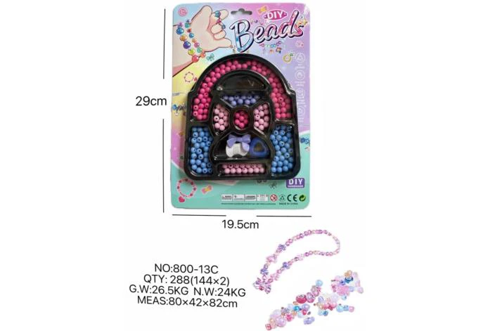 DIY play house girl toy beaded cartoon small handbag