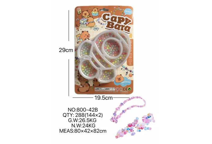 DIY pretend play girl toy beaded Capybara rocket