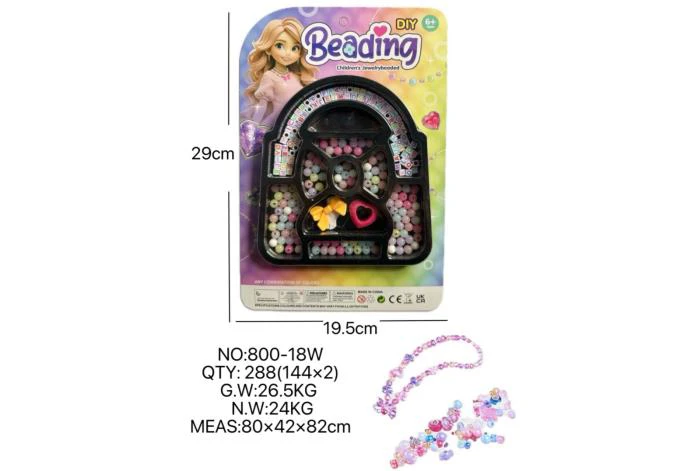 DIY playhouse girl toy beads little girl bag