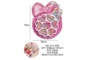 DIY Playing House Girl Toys Beaded Cartoon Hand Cat