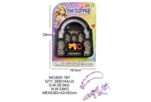 DIY playhouse girl toy beads little girl bag
