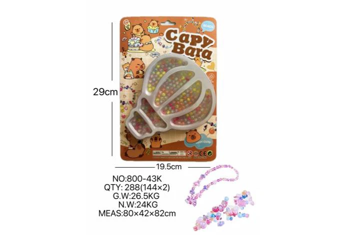 DIY pretend play girl toy beaded capybara balloon