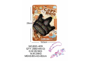 DIY pretend play girl toys beaded capybara crown