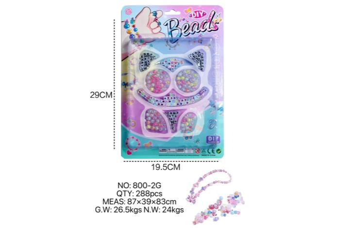 DIY pretend play girl toy beads Cartoon hand