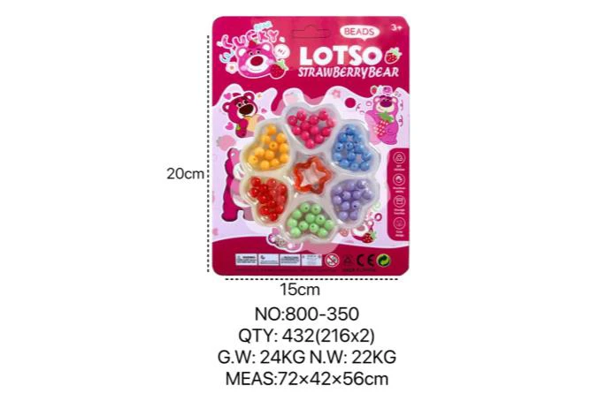 Strawberry Bear DIY Beads Plum Blossom