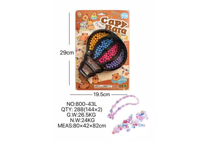 DIY pretend play girl toy beaded capybara balloon