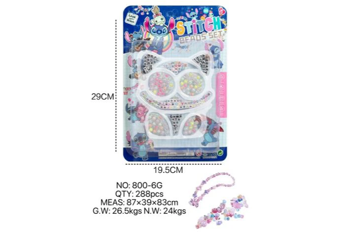 DIY pretend play girl toy bead Stitch