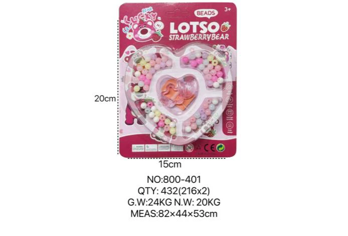 DIY Beaded Strawberry Bear