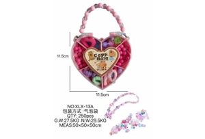 DIY play house girl toy beaded capybara heart