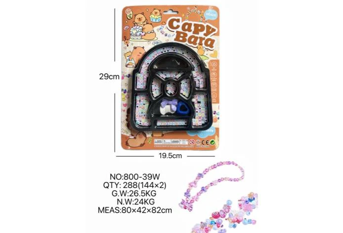 DIY pretend play girl toys beaded capybara bag