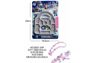 DIY pretend play girl toy bead Stitch bag