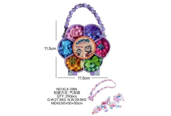 DIY playhouse girl toy beads cloth plum blossom